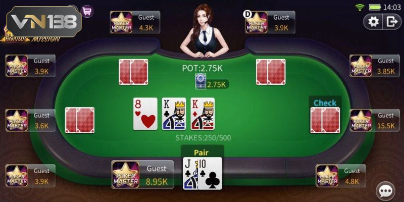 Luật chơi Xì Tố VN138 chi tiết hội viên cần nắm